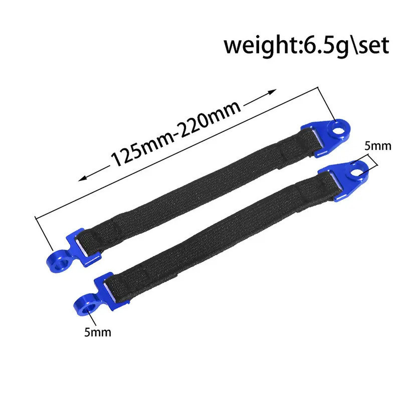 2 Chiếc Cho Trxs 1 / 7 UDR-85077-4 Trxs UDR Phần Trxs UDR Thân Phía Sau Giảm Chấn Giới Hạn Dây Đeo 108mm 8548
