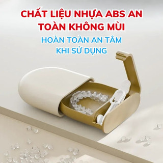 Hộp đựng răng giả mini ABS có nắp chắc chắn Hộp Đựng Khay Niềng Răng，Bao đeo răng，Mini / Nhỏ gọn