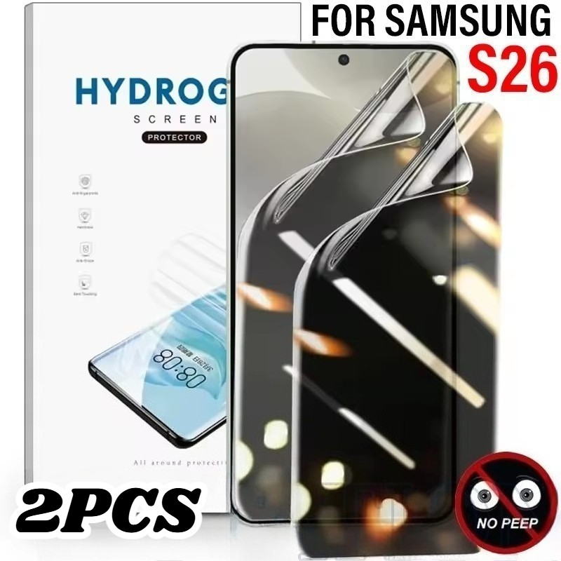 2 Miếng Dán Hydrogel Chống Gián Điệp Cho Samsung Galaxy S26/S26+/S26 Ultra, Chống Ánh Sáng Xanh, Siêu Mờ, Bảo Vệ Màn Hình