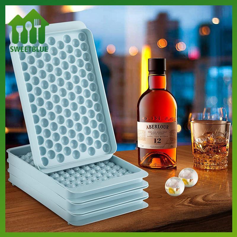 SWEET Mini Ice Cube Khay 104 Lỗ Tròn Đá Bóng Khuôn Nhỏ Nghiền Đá Khay Để Làm Lạnh Đồ Uống Cà Phê Nước ép Dụng Cụ Silicona BPA Free n