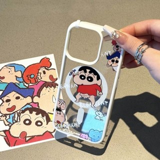 Phim Hoạt Hình Vui Vẻ Crayon Shin Chan Trường Hợp Điện Thoại Cho iPhone 16 15 14 13 12 11 Pro Max X XS XR 7 8Plus SE2020