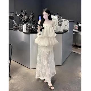 Set Áo Quây Tơ 2 Tầng Mix Chân Váy Ren Đuôi Cá Thiết Kế Sang Trọng Đi Chơi Dự Tiệc Ăn Cưới Sang Chảnh Ld_Store Fashion