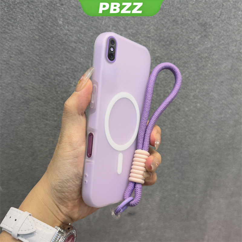 Ốp 2 Trong 1 Cho iPhone x s iPhone xr iPhone xs max Vỏ Điện Thoại Chống Sốc Thiết Kế Mới Thẩm Mỹ Vỏ Thạch Màu Kép Có Dây Buộc Từ Tính Không Dây GDBSWX01
