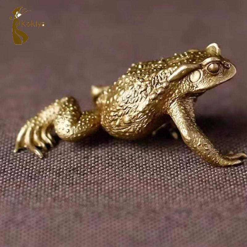 Tượng cóc bằng đồng thau Trung Quốc Điêu khắc động vật Bắc Âu Mô hình Trừu tượng sưu tập để trang trí bàn tân gia
