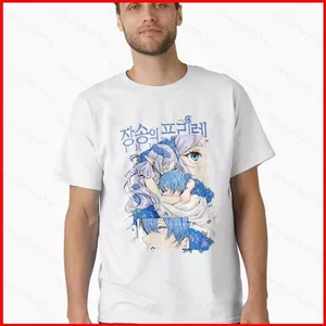 GC1 Frieren Beyond Journeys End S2 Fern Unisex Xu Hướng Thời Trang Áo Thun Mùa Hè Anime Tay Ngắn Top GC1
