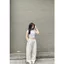 Sét bộ đồ nữ dáng dài da cá dáng dài trơn +phối áo CROPTOP tăm lạnh trơn ngắn