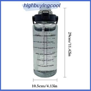 HCVN 2 Lít Bình Nước Có Ống Hút Nữ Bình Bé Gái Di Động Du Lịch Cốc Xe Đạp Tập Thể Dục Mùa Hè Bình Nước Lạnh Có Dấu Thời Gian HOT