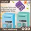 Doutie Tự Động Mini An Toàn Đồng Tiền Tiết Kiệm Tiền Hộp Tiền Mật Khẩu Quầy Mã Chìa Khóa Lo Đồng Xu Ngân Hàng ATM Trẻ Em VN