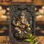 CIFbuy Murci 2D Hindu Thần Tài Canvas Poster Lớn Ấn Độ Thần Nghệ Thuật Trang Trí Tường Cho Đền Yoga Studio Văn Phòng Tại Nhà Chống Thấm Nước