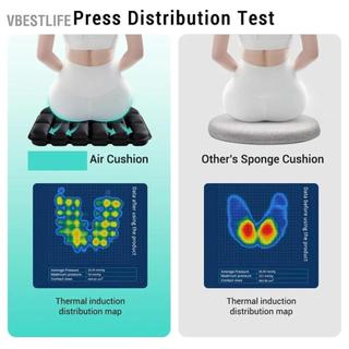 VBESTLIFE Lucute Đệm ngồi bơm hơi Công nghệ giải nén 3D Độ cứng có thể điều chỉnh Không khí di động cho văn phòng lái xe du lịch