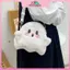 MYPANDA Dễ Thương Ma Hoạt Hình Túi Vải Sang Trọng Túi Thời Trang Thường Ngày Phù Hợp Với Túi Messenger Túi Đeo Vai Túi Nữ Ví.