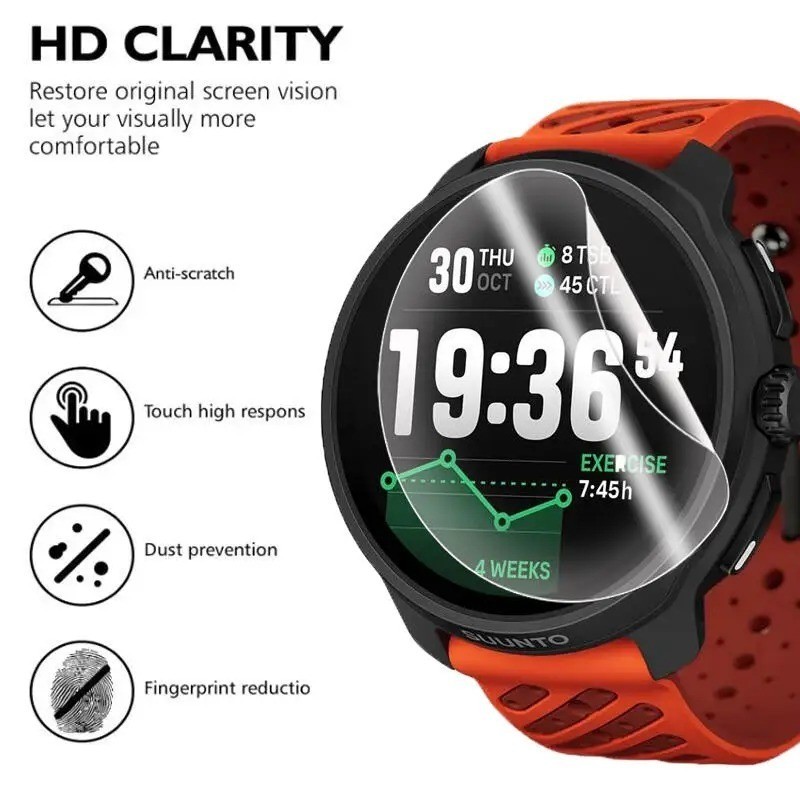 1-3 Chiếc Full Cover HD Trong Suốt Mềm Hydrogel Cho Oppo Watch X3 X2 X Mini Phim Mềm Chống Cháy Nổ Cho Oppo WatchX3 WatchX2 WatchX WatchX2Mini Bảo Vệ Màn Hình Đồng Hồ Thông Minh