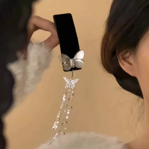 Bướm bóng ánh sáng gạc phong cách retro - Kẹp tóc nữ