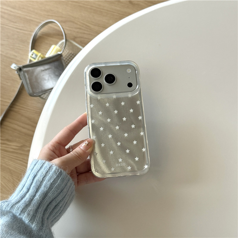 IPhone 17 Pro max 16 Pro max Cupcake có lá thiếc họa tiết ngôi sao TPU materia IMD xử lý Vỏ điện thoại