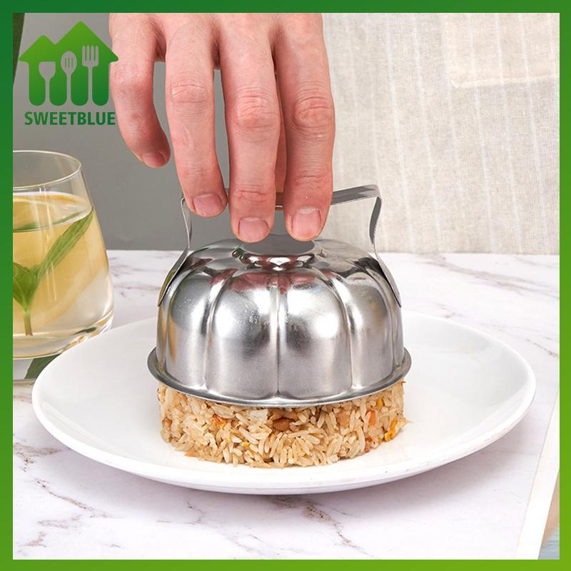 SWEET Omelet Cơm Bí Ngô Hình Onigiri Khuôn Thép Không Gỉ Cơm Bóng Khuôn Có Tay Cầm Hình Pawaw Nướng Khuôn Nhà Bếp Nhà Hàng n