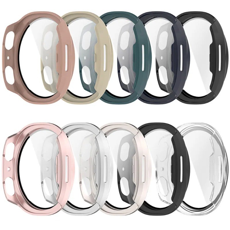 Ốp Bảo Vệ Chống Sốc PC Cho Samsung Watch8 Kính Cường Lực + PC Dành Cho Samsung Galaxy Watch 8 40mm 44mm Đồng Hồ Thông Minh Bảo Vệ Cứng Vỏ Da
