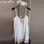 Khung Ảnh Đi Biển với Dây Đeo Đầm Babydoll, Thiết Kế Du Lịch Ren Thoải Mái