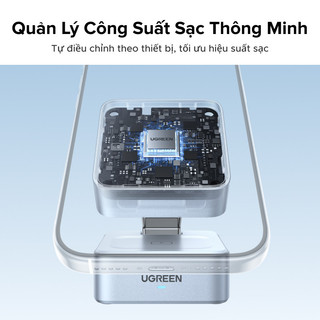 【Qi2 25w】Đế sạc không dây UGREEN 25W Magflow 2 trong 1, đế sạc từ tính cho iPhone 17/16/15/14/13Pro Max, chân đế gập