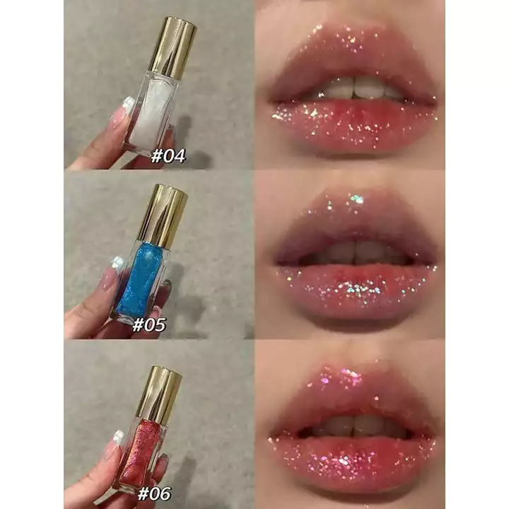 Ngọc Trai Bóng Son Bóng Với Mịn Lấp Lánh Trong Suốt Lớp Son Môi Nữ Màu Khỏa Thân Son Bóng Gương Nước Bóng Thủy Tinh Son Bóng Dầu