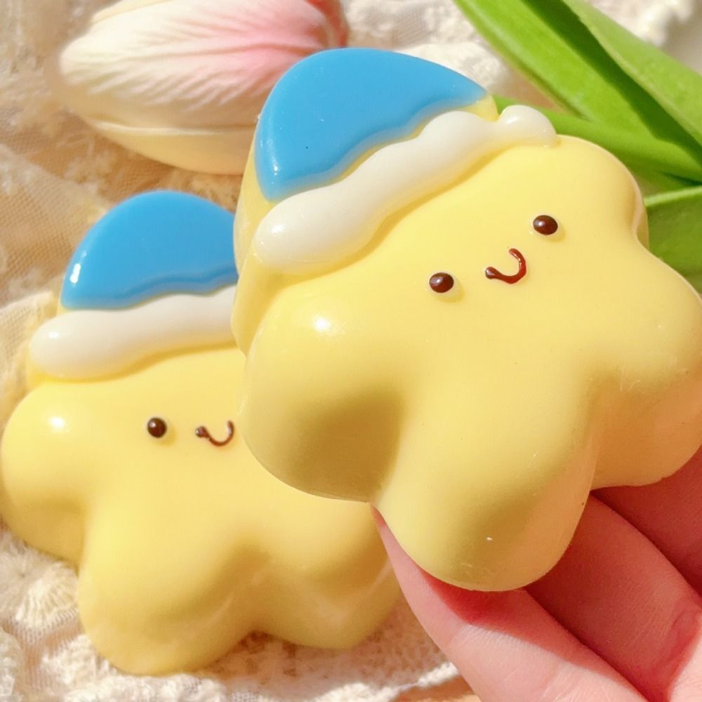 JUIC Squishy Giảm Căng Thẳng, Hình Ngôi Sao Thiết Kế Ngộ nghĩnh Bóp Tăng Chậm, Di Động Chống Căng Thẳng Xuất Hiện Dễ Thương Đồ Chơi Thần Tài Có Thể Tái Sử Dụng Thư Giãn