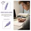 HFTOY 5 Cái / bộ Bút Gel Có Thể Thu Vào Với Cloud Grip Mực 0.5 Mm Cho Trường Học Văn Phòng Nhật Ký Văn Phòng Phẩm ~