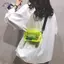 HFTOY PVC Candy Color Letter Túi đeo chéo Mini dành cho nữ Ví đeo vai Messenger nhỏ cho lễ hội và sự kiện ~