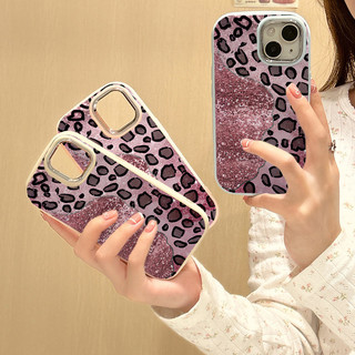 Mẫu da báo, áp dụng cho iPhone 17, 16, 15, 14, 13, 12, 11 Pro Max XXS XR chống rơi vỏ điện thoại