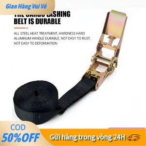 【48h】Dây buộc hàng xe máy 25mm 1000kg không móc, đa năng cố định bình xe, thùng hàng và vật dụng cồng kềnh.