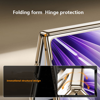 Ốp điện thoại trong suốt mạ điện cho OPPO Find N6 FindN6 5G 360 ° Vỏ bảo vệ bản lề lò xo từ tính xoay với màng kính cường lực