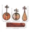 DONOVANQQ 4 Cái / bộ Nhạc Cụ Nam Châm Tủ Lạnh, Nam Châm Tủ Lạnh Mini Phong Cách Trung Hoa, Gỗ Handmade Cổ Điển Mô Hình Nhạc Cụ Đạo Cụ Chụp Ảnh