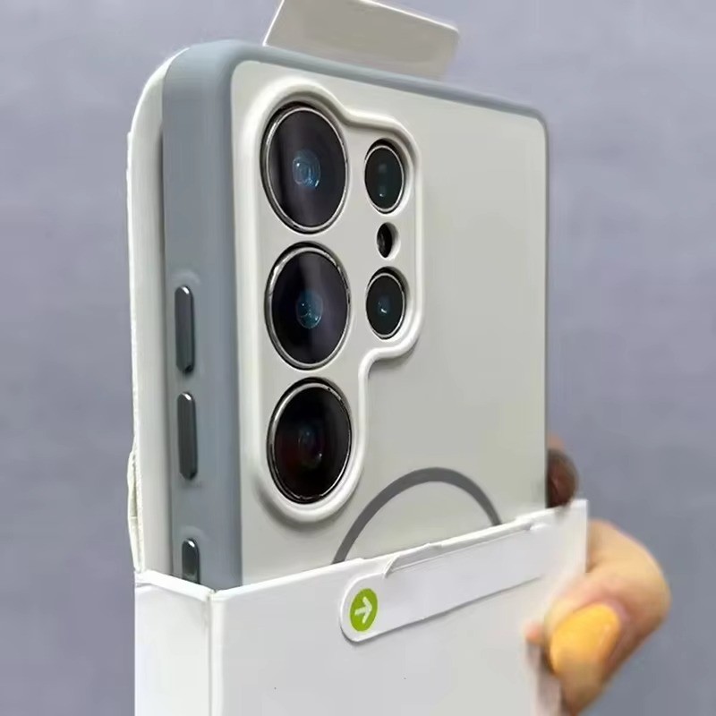 Ốp điện thoại PC cứng mờ đơn giản cho Samsung Galaxy S26 S25 S24 S23 Ultra S26 + Plus cho vỏ giáp sạc không dây