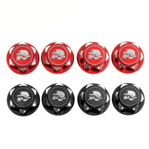 4 17mm Kim Loại Lục Giác Bánh Xe Hạt 1.25 Chủ Đề Chống Bụi Chống Trượt Chống Trơn Trượt Cho Traxxas X-Maxx Summit E-Revo Sledge Buggy Xe Tải
