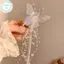 PUSKY Kẹp Tóc Bướm Đính Hạt - Phong Cách Công Chúa, Thoải Mái Cho Ngày Hè