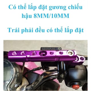 Thanh nối dài đa năng gắn kính chiếu hậu TOOLLY Thanh nối dài mở rộng đa năng cho xe máy nhôm CNC chất lượng cao