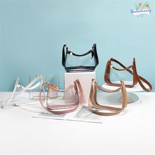 Túi đeo vai trong suốt ITRUMPET, Túi xách PVC có dây kéo, Ví nhỏ màu kẹo hàng ngày dành cho nữ