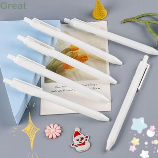 TUYỆT VỜI 6 cái / hộp Bút mực đen, Bút bi ép khô nhanh, Dụng cụ viết bền Bút chữ ký điểm mịn dành cho sinh viên Viết văn phòng phẩm Cung cấp