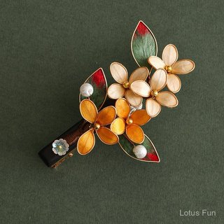 Cổ Điển Phong Cách Trung Hoa - Hàng thủ công bấm lụa nhung hoa kẹp tóc Trung Quốc cổ điển khí chất cao cấp búi tóc trang sức