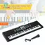 Bàn phím đàn Piano điện 61 phím Nhạc cụ di động để giảng dạy có micrô cho trẻ em Luyện tập tại nhà
