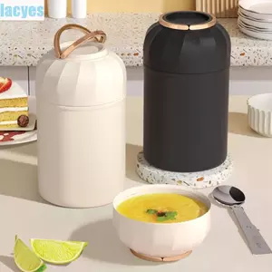 Bình giữ nhiệt thực phẩm LACYES, cốc súp 500ml hai lớp, bình chân không cách nhiệt inox du lịch