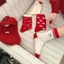 Phiên Bản Hàn Quốc Hoạt Hình kt Vải Nhãn Giữa Ống Tất Năm Mới Đỏ Sang Trọng Tất Cotton Ngọt Ngào Phù Hợp Với