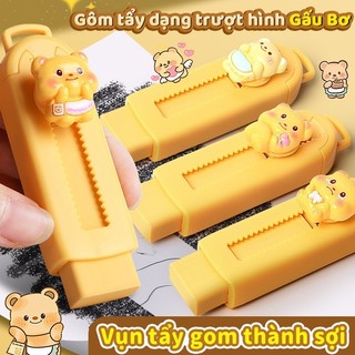 Cục tẩy sáng tạo có thể thu vào – Gôm tẩy bút chì cao cấp với mẫu hoạt hình cute, tẩy sạch hiệu quả, ít vụn