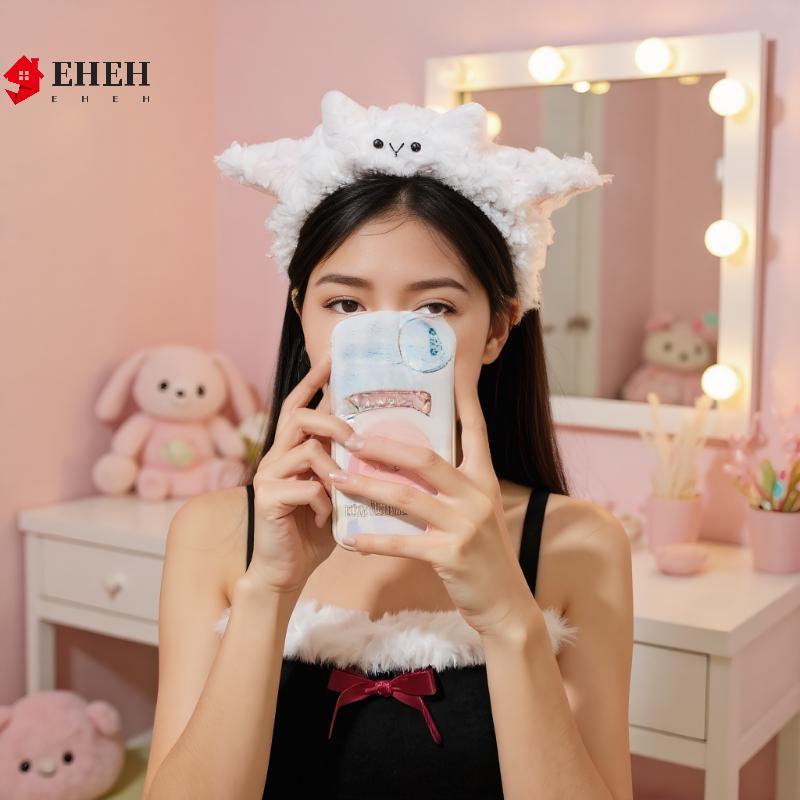 Mũ đội đầu cosplay phong cách phim hoạt hình cừu dễ thương, phù hợp lễ hội sinh nhật