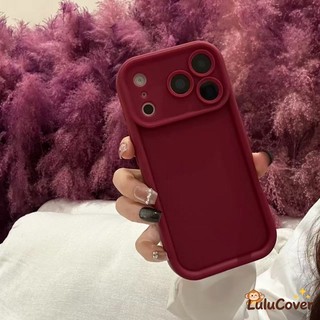 Vỏ Màu Đỏ Năm Mới Cho Xiaomi 15 Pro 14 Ultra 14T 13 13T 12 12T 12X 12S 11T Pro Mi 11 11i Lite Vỏ Điện Thoại Màu Trơn Mờ Đơn Giản Vỏ Mềm Chống Sốc Vỏ Bảo Vệ Ống Kính