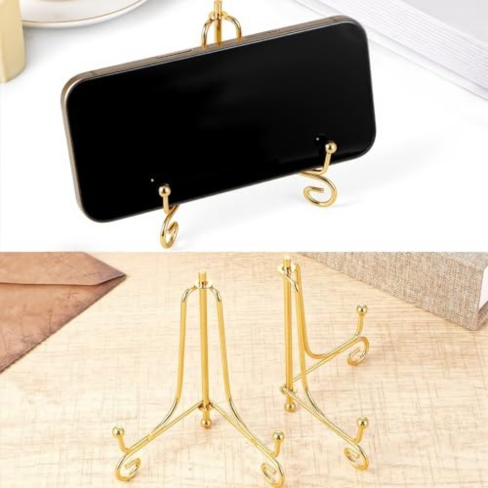 Giá đỡ trưng bày BORAGETE, Giá đỡ tấm rắn bằng sắt, Có thể gập lại bền 4 6 8 10 12 inch Giá đỡ bát bằng kim loại Khung ảnh