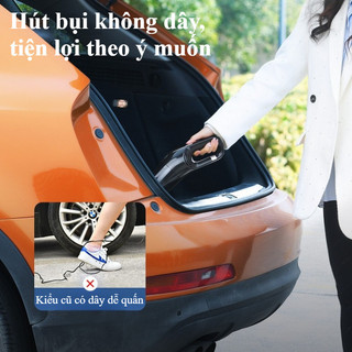 Máy Hút Bụi Không Dây Cho Chủ Xe Và Gia đình 500ml Hút Mạnh Hơn, Yên Tâm Hơn