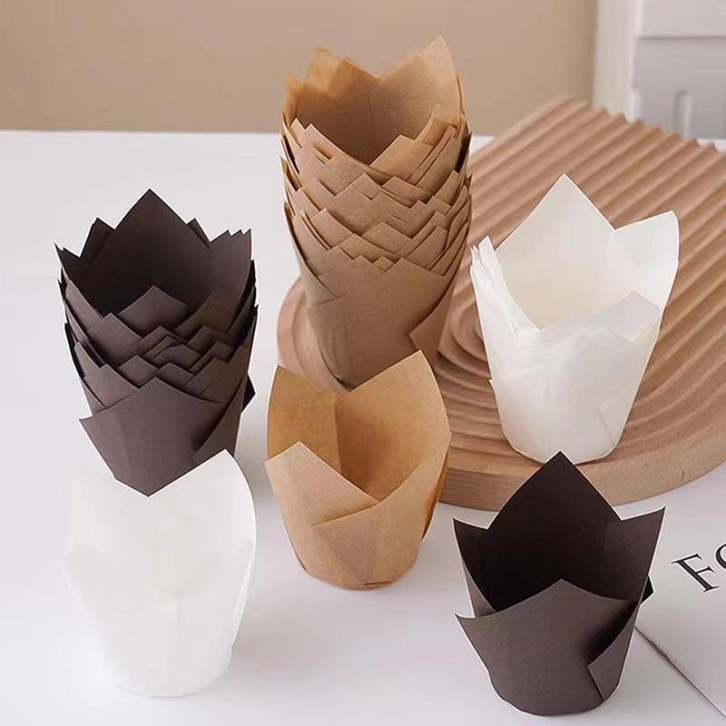 GOAY 50 Chiếc Muffin Cupcake Chống Dầu Cốc Giấy Cupcake Lót Nướng Muffin Cup Vỏ Bánh Cho Tiệc Tắm Sinh Nhật Việt Nam