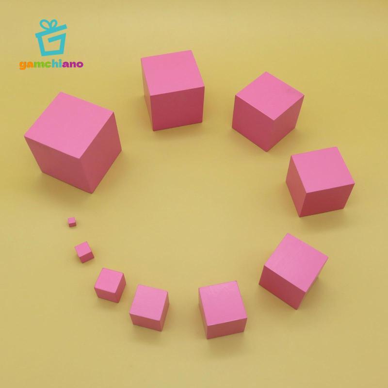 Gamchiano Montessori Tháp Hồng Học Tập Đồ Chơi Giáo Dục Kỹ Năng Thiết Thực Cho Trẻ Em