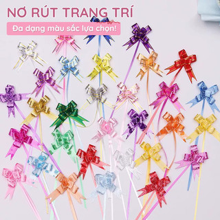 Nơ rút gói quà Combo 30 dây nơ trang trí Tết và sự kiện, dùng cho quà tặng, giỏ quà thêm phần trang trọng