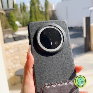 Ốp Điện Thoại Có Chân Đế Cho Redmi Note 14 13 12 11 Pro Plus Turbo 11T 11S Pro 5G 4G Mặt Sau Sang Trọng Da PU Dễ Thương Đơn Giản Giá Đỡ Sóng Vỏ Mềm