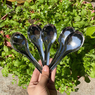 Set 20 / 50 Muỗng canh bầu inox 304, thìa inox ngắn tròn